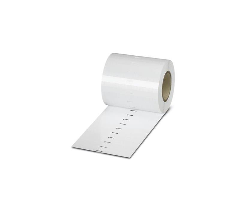Cable marker label, Roll, white, cable diameter: Less or equal 5mm, lettering field size: 25mm x 10m